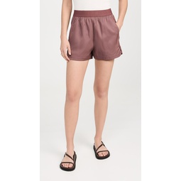 Drapey Suiting Pull On Shorts