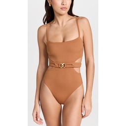 Luxe Link Belted One Piece