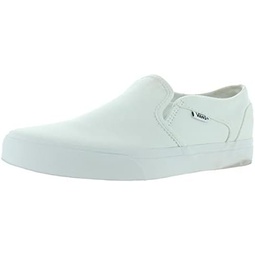 Vans Womens Asher Slip On Low Rise Canvas Trainers 스니커즈 Pumps - White