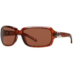 Costa Del Mar Isabela 6S9043 Pillow Sunglasses for Women + BUNDLE With Designer iWear Eyewear Kit