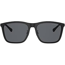 Emporio Armani Mens Ea4150f Low Bridge Fit Rectangular Sunglasses