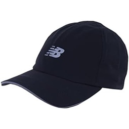 New Balance Mens and Womens 6-Panel Performance Run Hat, One Size, Black