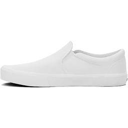 Vans Womens Asher Slip On Low Rise Canvas Trainers 스니커즈 Pumps - White