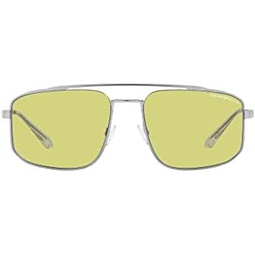Emporio Armani Mens Ea2139 Rectangular Sunglasses