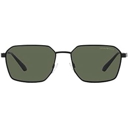 Emporio Armani Mens Ea2140 Rectangular Sunglasses