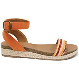 Soda Style Tacoma by Trendyfashion ~ Open Toe Single Bands Espadrille Jute Flat Casual Fashion Sandals with Buckle Ankle Strap
