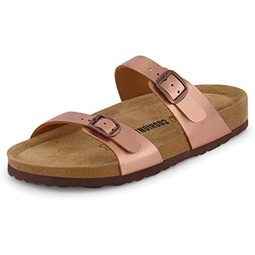 CUSHIONAIRE Womens Liam Cork footbed Sandal with +Comfort