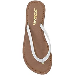 Soda Shoes Women Flip Flops Basic Plain Sandals Strap Casual Beach Thongs FELER