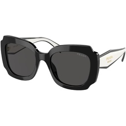 Prada PR16YS Irregular Sunglasses for Women + BUNDLE With Designer iWear Eyewear Kit