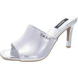 DKNY Womens Metallic Open Toe Slip on Heel Heeled Sandal