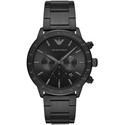 Emporio Armani Mens Stainless Steel Watch with Chronograph or Three Hand Movement