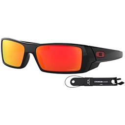 Oakley Gascan OO9014 Sunglasses For Men Bundle Leash + VISIOVA Accessories