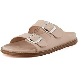 CUSHIONAIRE Womens Norway footbed sandal with +Comfort, Wide Widths Available