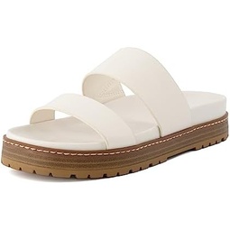 CUSHIONAIRE Womens Noho flatform footbed sandal with +Comfort, Wide Widths Available