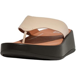 FitFlop Womens F-Mode Luxe Leather Flatform Toe-Post Sandal