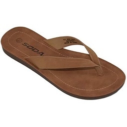 Soda Shoes Women Flip Flops Basic Plain Slippers Thongs Sandals Strap Casual Beach Ella-S
