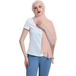 Chiffon Hijab Scarf and Matching Inner Cap Set - Premium Lightweight Hijab for Women