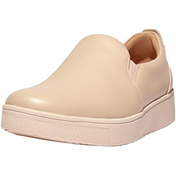 FitFlop Womens Rally Leather Slip-on Skate 스니커즈