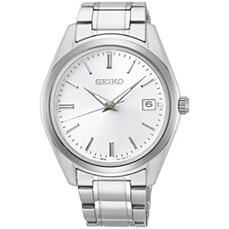 Seiko Men Analogue Watch with Stainless Steel Band