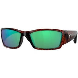 Costa Del Mar Corbina 6S9057 Rectangle Sunglasses for Men + BUNDLE With Designer iWear Eyewear Kit