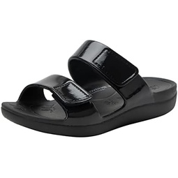 Alegria Women Orbyt Double Strap Lightweight Recovery Slide Sandal With Arch Support