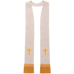 BLESSUME Church Clergy Pastor Cross Embroidered Stole