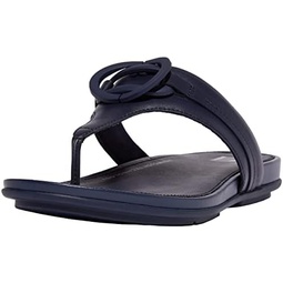 FitFlop Womens Gracie Circlet Leather Toe-Post Sandal