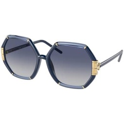 Tory Burch TY9072U Square Sunglasses for Women + BUNDLE With Designer iWear Eyewear Kit