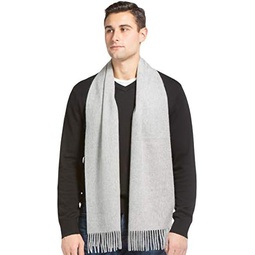 Fishers Finery Mens 100% Pure Cashmere Winter Scarf; 2-Ply Ultra Plush