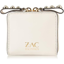 ZAC Zac Posen Womens Eartha Zipped Small Wallet-Pearl Lady