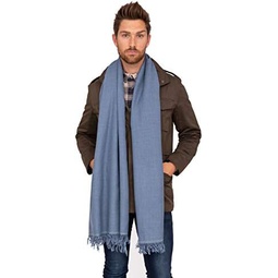 likemary - Mens Wool Scarf - Winter Scarf for Men - Oversize Scarf Merino Wool - Travel Blanket Scarf Mens - Meditation Shawl