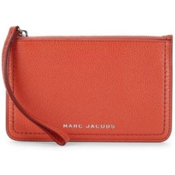 Marc Jacobs Womens The Groove Grained Leather Wristlet Wallet (Peach Blossom)