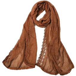 Shanlin Cotton Blend Lace Scarves for Women (65x20)