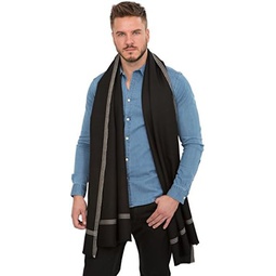 likemary - Mens Wool Scarf - Winter Scarf for Men - Oversize Scarf Merino Wool - Travel Blanket Scarf Mens - Meditation Shawl