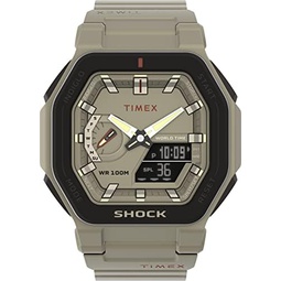 Timex Mens Command Encounter 54mm Watch - Black Dial Black Case Black Strap