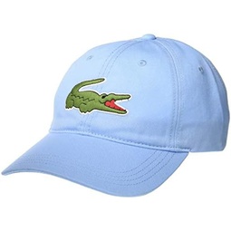 Lacoste Unisex Adult Big Croc Twill Adjustable Leather Strap Hat