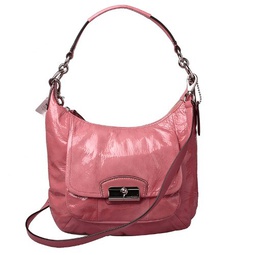 Coach Kristin Patent Leather Hobo 19299 (SV/Rose) : Clothing, Shoes & Jewelry