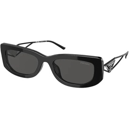 Prada PR14YS Rectangle Sunglasses for Women +BUNDLE with Designer iWear Care Kit