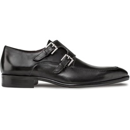 Mezlan Leather Double Monk Strap - Mens Bold Calfskin Shoe with Leather Sole and Breathable Leather - Handcrafted in Spain - Medium Width