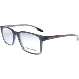 Prada Linea Rossa Lifestyle PS 01LV 01D1O1 Grey Plastic Rectangle Eyeglasses 52mm