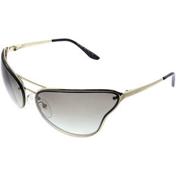 Prada PR 74VS ZVN0A7 Gold Metal Butterfly Sunglasses Grey Gradient Lens