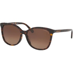 COACH HC8271U Square Sunglasses for Women + BUNDLE With Designer iWear Eyewear Kit