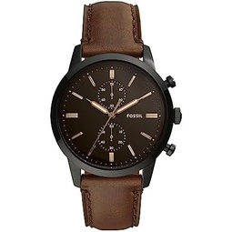 Fossil Townsman Mens Watch with Chronograph Display and Genuine Leather Band