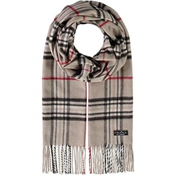 Fraas Cashmink Scarf for Men & Women - Plaid or Solid Color - Warm & Softer than cashmere - Made in Germany - 12x71in