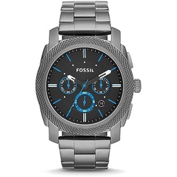 Fossil Machine Mens Watch with Stainless Steel or Leather Band, Chronograph or Analog Watch Display
