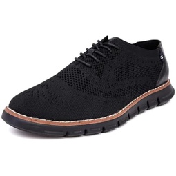 Nautica Mens Knit Dress Oxford Lace-Up Sneakers: Stylish, Comfortable, and Ideal for Business or Casual Walking