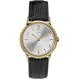 Timex Womens Analogue Mechanic Watch with a Leather Strap Marlin