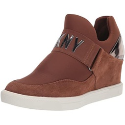 DKNY Womens Comfortable Classic Slip-on Sneaker Heeled Sandal