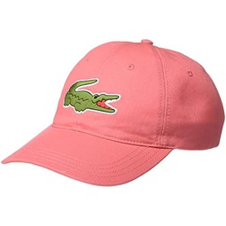 Lacoste Mens Big Croc Twill Adjustable Leather Strap Hat