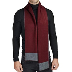 CUDDLE DREAMS Mens Silk Scarves for Winter, 100% Mulberry Silk Brushed, Luxuriously Soft & Warm, Decent Box Packed